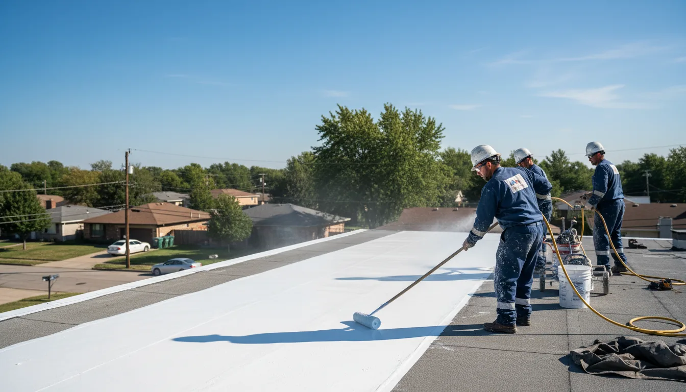 Commercial roof coating in Spring House, PA near me